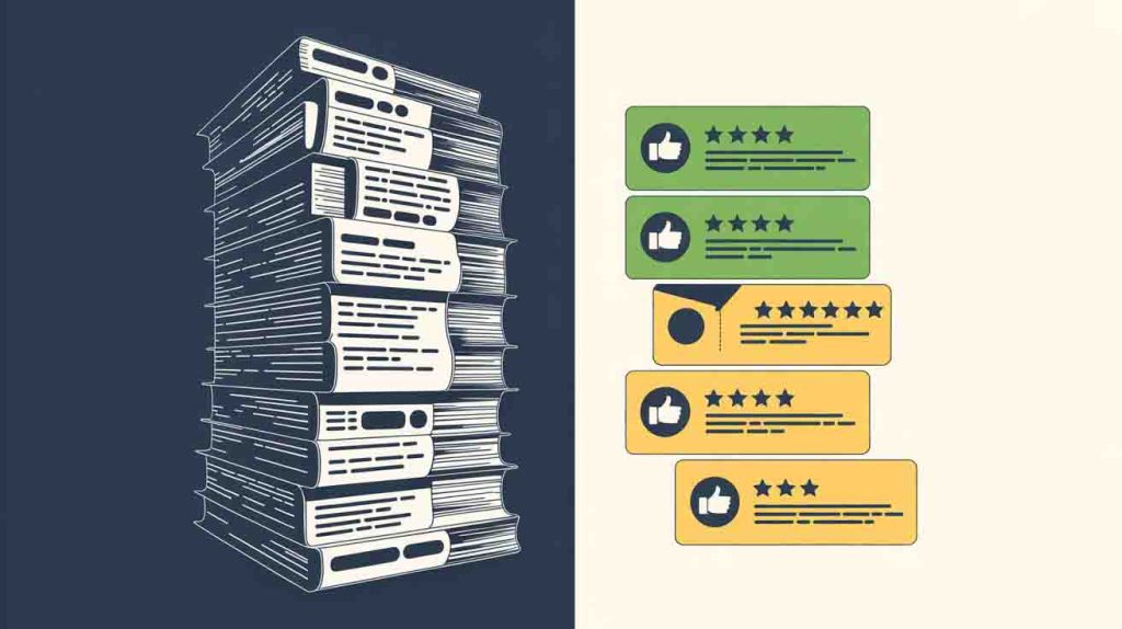 Avis longs vs courts